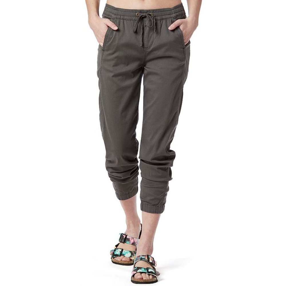 Juniors' Unionbay Stretch Soft Sateen Jogger Pants Army Green, Size XL